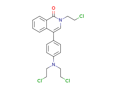 1(2H)-Isoquinolinone,4-[4-[bis(2-chloroethyl)amino]phenyl]-2-(2-chloroethyl)-