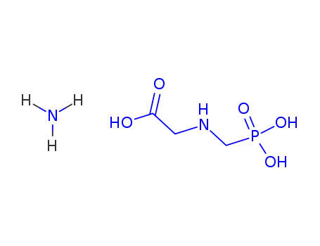 Molecular Structure of 69254-40-6 (N-(Phosphonomethyl)glycine diammonium salt)