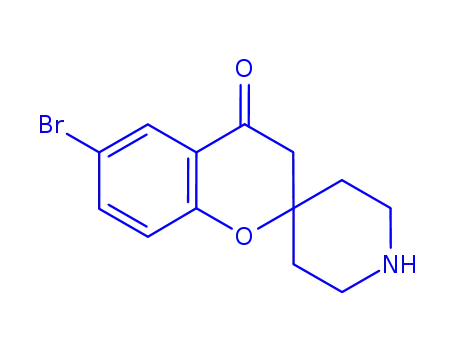 Molecular Structure of 690632-08-7 (6-BroMospiro[chroMan-2,4'-piperidin]-4-one)
