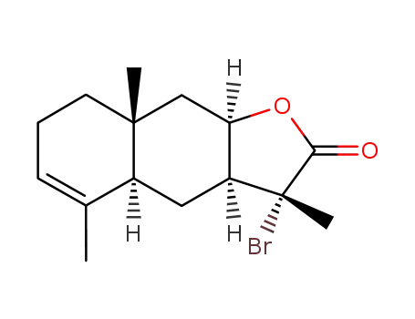 11α-bromo-5,7,8αH-eudesm-3-en-12,8-olide