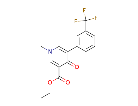 3-Pyridinecarboxylicacid, 1,4-dihydro-1-methyl-4-oxo-5-[3-(trifluoromethyl)phenyl]-, ethyl ester