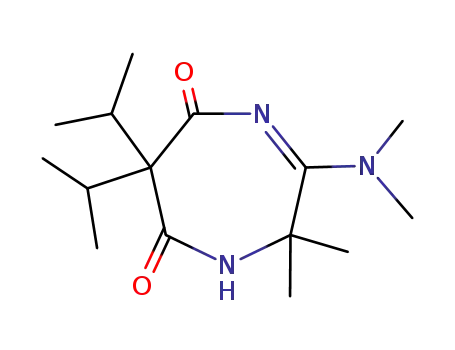 3-(Dimethylamino)-2,2-dimethyl-6,6-bis(1-methylethyl)-1H-1,4-diazepine-5,7(2H,6H)-dione
