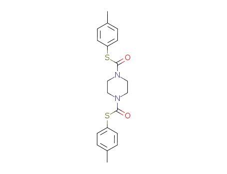 Molecular Structure of 6442-95-1 (S~1~,S~4~-bis(4-methylphenyl) piperazine-1,4-dicarbothioate)