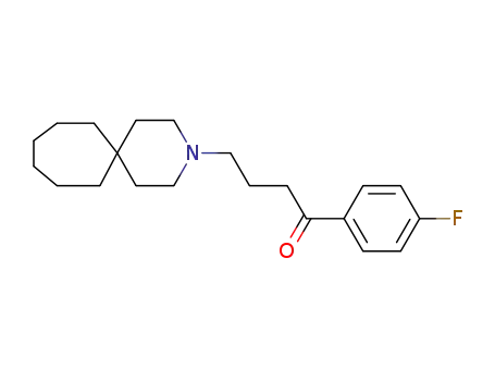 Molecular Structure of 64-57-3 (4-(3-azaspiro[5.6]dodec-3-yl)-1-(4-fluorophenyl)butan-1-one)