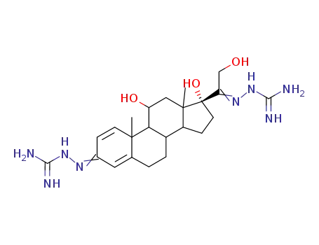 Molecular Structure of 64-26-6 (prednisolone-3,20-bisguanylhydrazone)