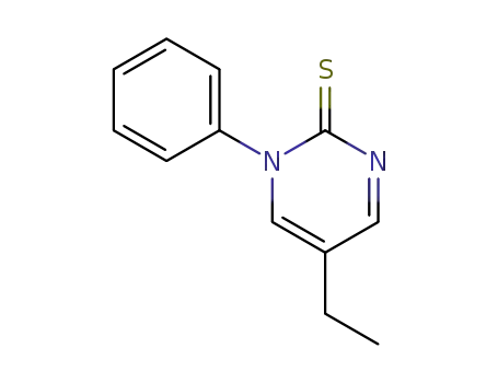 Molecular Structure of 64300-55-6 (5-ethyl-1-phenylpyrimidine-2(1H)-thione)