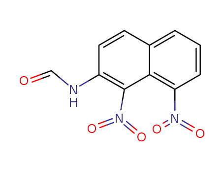 Molecular Structure of 64574-29-4 (Formamide, N-(1,8-dinitro-2-naphthalenyl)-)