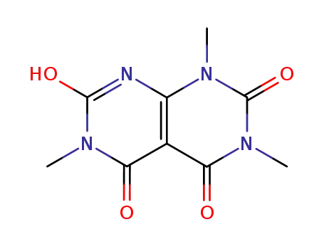 Molecular Structure of 64467-32-9 (1,3,6-trimethylpyrimido[4,5-d]pyrimidine-2,4,5,7(1H,3H,6H,8H)-tetrone)