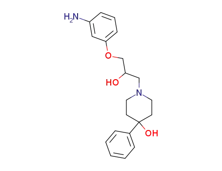 alpha-((3-Aminophenoxy)methyl)-4-hydroxy-4-phenyl-1-piperidineethanol