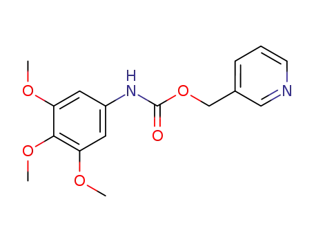 Molecular Structure of 6457-73-4 (pyridin-3-ylmethyl (3,4,5-trimethoxyphenyl)carbamate)