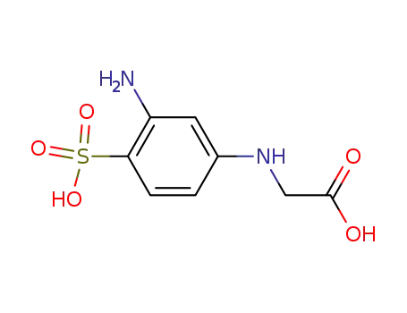 Molecular Structure of 6421-89-2 (N-(3-amino-4-sulfophenyl)glycine)