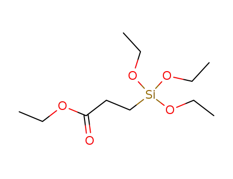 Molecular Structure of 6439-39-0 (Propanoicacid,3-(triethoxysilyl)-,ethylester)