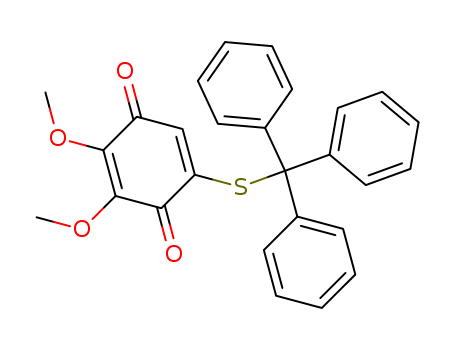 2,5-Cyclohexadiene-1,4-dione,2,3-dimethoxy-5-[(triphenylmethyl)thio]- cas  69241-95-8