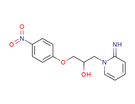 Molecular Structure of 64511-87-1 (1-[(2E)-2-iminopyridin-1(2H)-yl]-3-(4-nitrophenoxy)propan-2-ol)