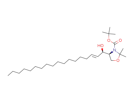 Molecular Structure of 115822-53-2 (O,N-isopropylidene-N-(tert-butoxycarbonyl)-C<sub>20</sub>-D-erythro-sphingosine)