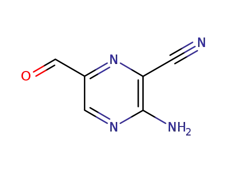 피라진카르보니트릴, 3-아미노-6-포르밀-(9CI)