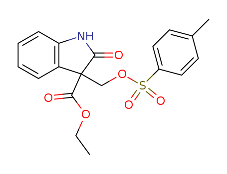1H-Indole-3-carboxylicacid, 2,3-dihydro-3-[[[(4-methylphenyl)sulfonyl]oxy]methyl]-2-oxo-, ethyl ester cas  64230-57-5