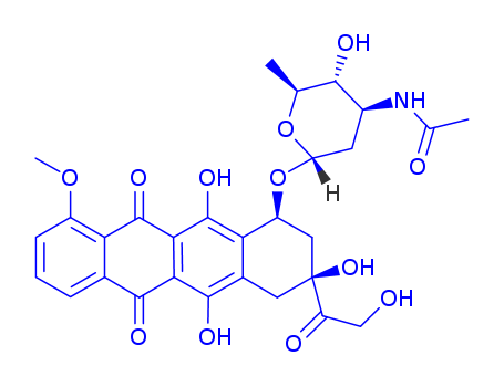 5,12-Naphthacenedione,10-[[3-(acetylamino)-2,3,6-trideoxy-a-L-lyxo-hexopyranosyl]oxy]-7,8,9,10-tetrahydro-6,8,11-trihydroxy-8-(hydroxyacetyl)-1-methoxy-,(8S,10S)- (9CI) cas  69299-74-7