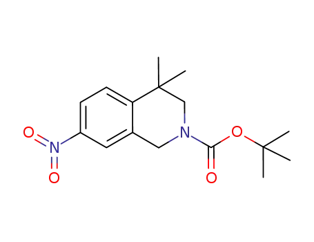 2(1H)-Isoquinolinecarboxylic acid, 3,4-dihydro-4,4-dimethyl-7-nitro-,
1,1-dimethylethyl ester