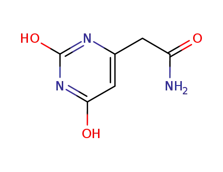 Molecular Structure of 6426-90-0 (2-(2,6-dioxo-1,2,3,6-tetrahydropyrimidin-4-yl)acetamide)