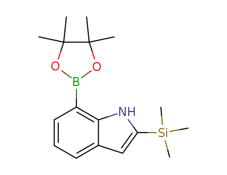 7-(4,4,5,5-TETRAMETHYL-1,3,2-DIOXABOROLAN-2-YL)-2-(TRIMETHYLSILYL)-1H-INDOLE