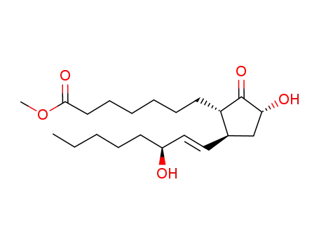 Molecular Structure of 64318-57-6 (methyl (10alpha,13E,15S)-10,15-dihydroxy-9-oxoprost-13-en-1-oate)