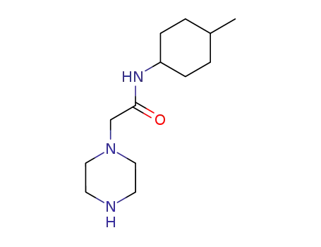 Molecular Structure of 64204-56-4 (2-[4-(4-methylcyclohexyl)piperazin-1-yl]acetamide)