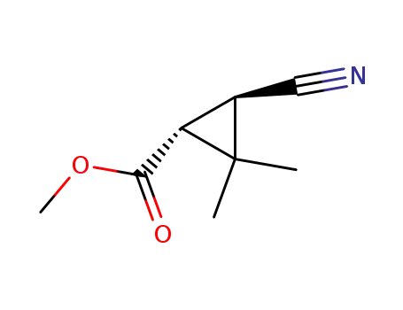 Cyclopropanecarboxylic acid, 3-cyano-2,2-dimethyl-, methyl ester (9CI)