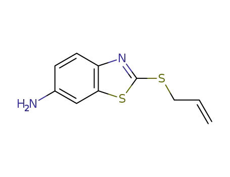 Molecular Structure of 64350-94-3 (6-Benzothiazolamine,2-(2-propenylthio)-(9CI))