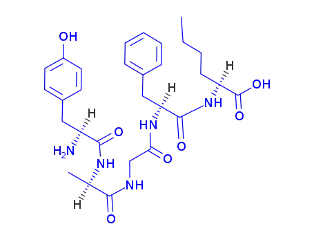 Molecular Structure of 64267-91-0 ((D-ALA2,NLE5)-ENKEPHALIN))