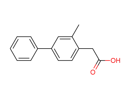Molecular Structure of 6908-55-0 (3-METHYL-BIPHENYL-4-ACETIC ACID)