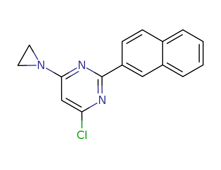 Pyrimidine,4-(1-aziridinyl)-6-chloro-2-(2-naphthalenyl)-