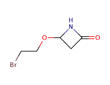 Molecular Structure of 64341-45-3 (2-Azetidinone, 4-(2-bromoethoxy)-)