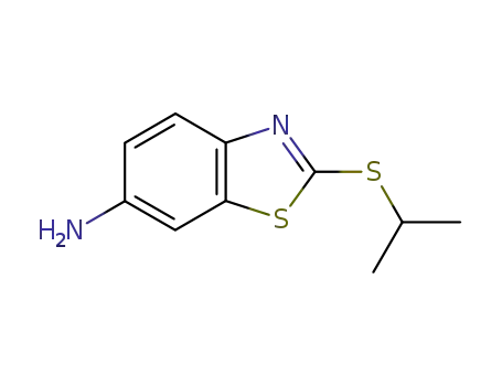 Molecular Structure of 64350-93-2 (6-Benzothiazolamine,2-[(1-methylethyl)thio]-(9CI))
