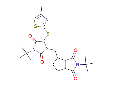 2-tert-Butyl-4-[1-tert-butyl-4-(4-methyl-thiazol-2-ylsulfanyl)-2,5-dioxo-pyrrolidin-3-ylmethyl]-tetrahydro-cyclopenta[c]pyrrole-1,3-dione