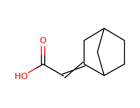 Molecular Structure of 87554-07-2 (Acetic acid, bicyclo[2.2.1]hept-2-ylidene-)