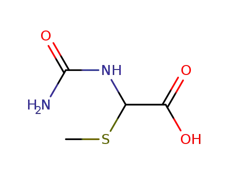 Molecular Structure of 64732-09-8 (Acetic acid, [(aminocarbonyl)amino](methylthio)- (9CI))