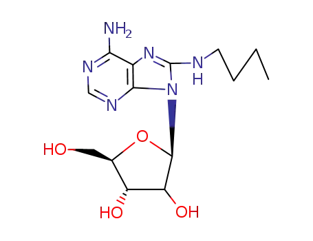 Molecular Structure of 65456-84-0 (8-butylaminoadenosine)