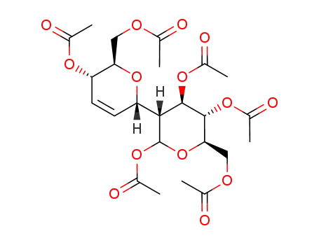 Acetic acid (2S,5S,6R,3'R,4'R,5'S,6'R)-5,2',5'-triacetoxy-6,6'-bis-acetoxymethyl-5,6,3',4',5',6'-hexahydro-2H,2'H-[2,3']bipyranyl-4'-yl ester
