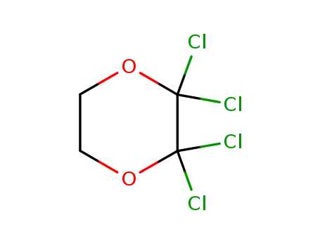 Molecular Structure of 6938-83-6 (2,2,3,3-tetrachloro-1,4-dioxane)