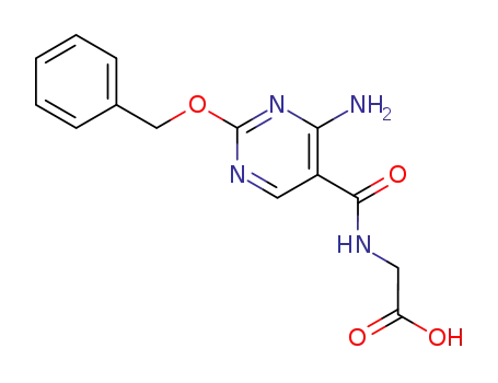 Molecular Structure of 64623-44-5 (N-{[4-amino-2-(benzyloxy)pyrimidin-5-yl]carbonyl}glycine)