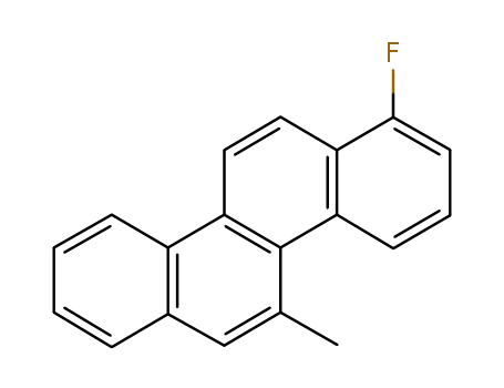 Molecular Structure of 64977-44-2 (1-Fluoro-5-methylchrysene)