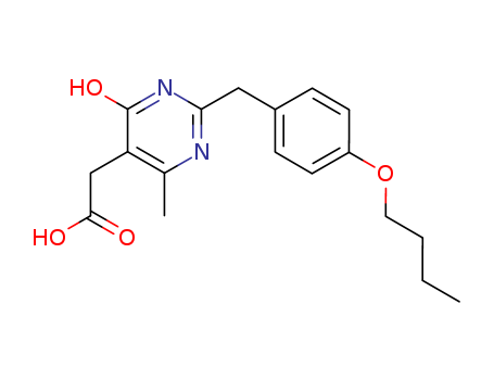 2-(4-Butoxybenzyl)-6-hydroxy-4-methyl-5-pyrimidineacetic acid