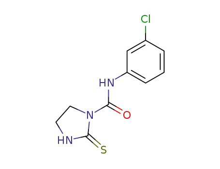 Molecular Structure of 69540-12-1 (N-(3-chlorophenyl)-2-thioxoimidazolidine-1-carboxamide)