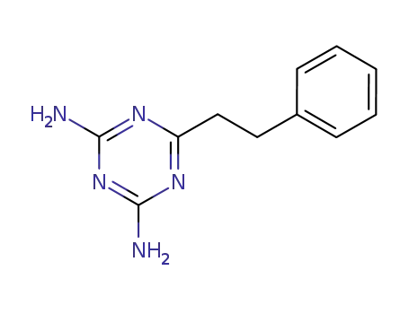 Molecular Structure of 6945-58-0 (6-(2-phenylethyl)-1,3,5-triazine-2,4-diamine)