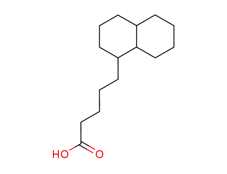 Molecular Structure of 64766-86-5 (1-DECAHYDRONAPHTHALENE PENTANOIC ACID)
