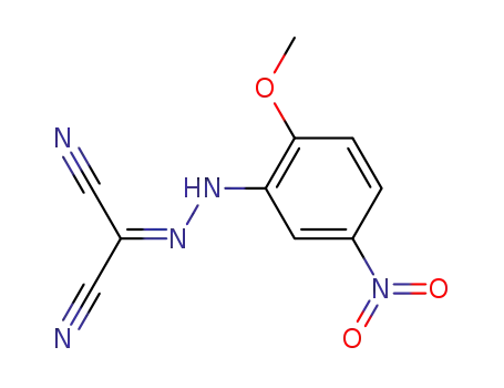 Molecular Structure of 64691-89-0 ([2-(2-methoxy-5-nitrophenyl)hydrazinylidene]propanedinitrile)