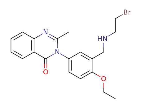 Molecular Structure of 69561-26-8 (3-(3-{[(2-bromoethyl)amino]methyl}-4-ethoxyphenyl)-2-methylquinazolin-4(3H)-one)