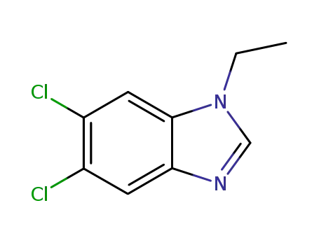 Molecular Structure of 6478-76-8 (N-ETHYL-5,6-DICHLOROBENZIMIDAZOLE)
