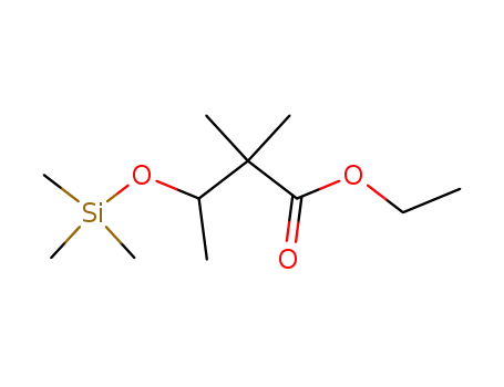 2,2-Dimethylbutanoic acid, 3-trimethylsilyloxy-, ethyl ester